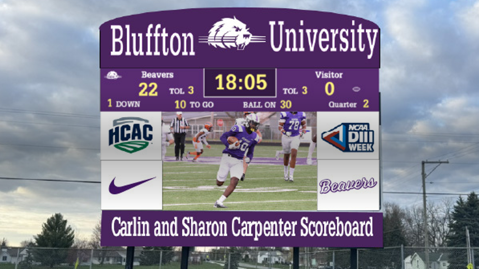 Bluffton University announces funding for new scoreboard
